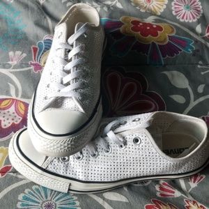 White mesh Converse All Star